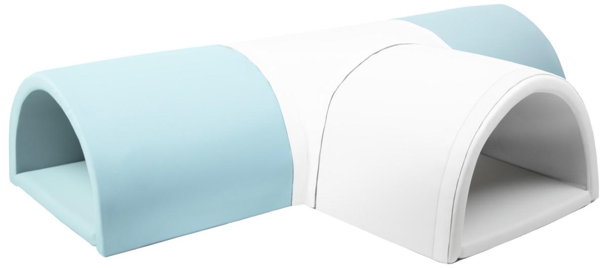 Velinda Tunnel en T 4 pièces en mousse — blanc, bleu (pastel)