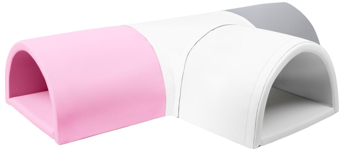 Velinda Tunnel en T 4 pièces en mousse — blanc,rose clair,gris