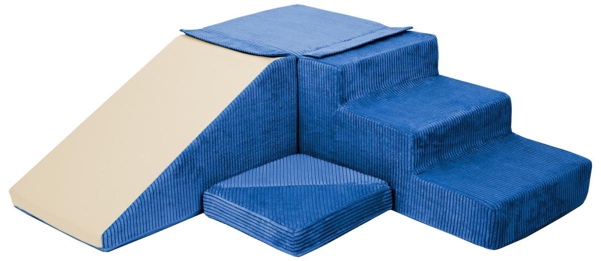 Velinda Ensemble toboggan (4 grands blocs de mousse) — bleu marine (velours côtelé)
