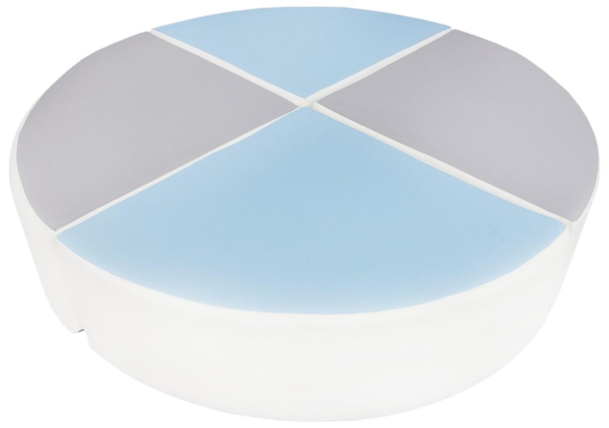 Velinda Ensemble roue (4 grands blocs de mousse) — blanc, bleu clair, gris