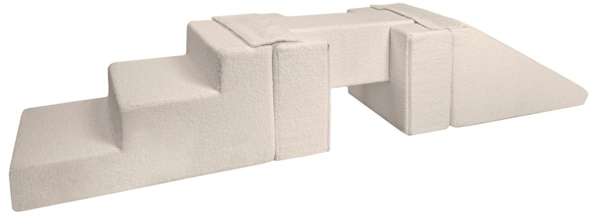 Velinda Ensemble passerelle + toboggan (5 grands blocs de mousse) — cappuccino