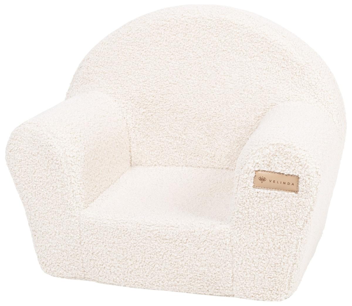 Velinda Fauteuil enfant en boucle — crème