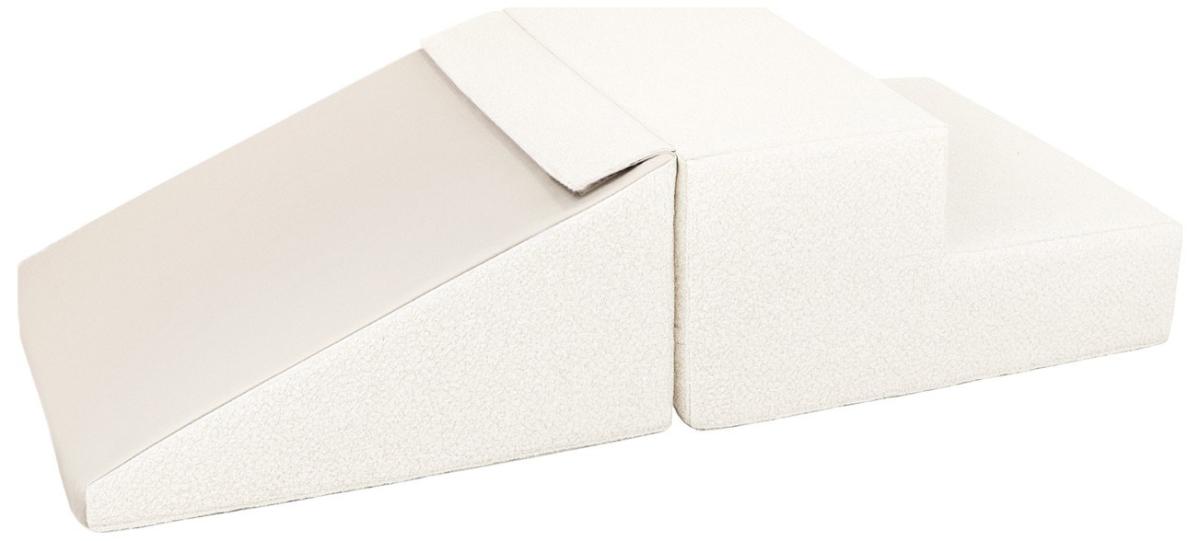 Velinda Ensemble mini-toboggan (2 grands blocs de mousse) — crème