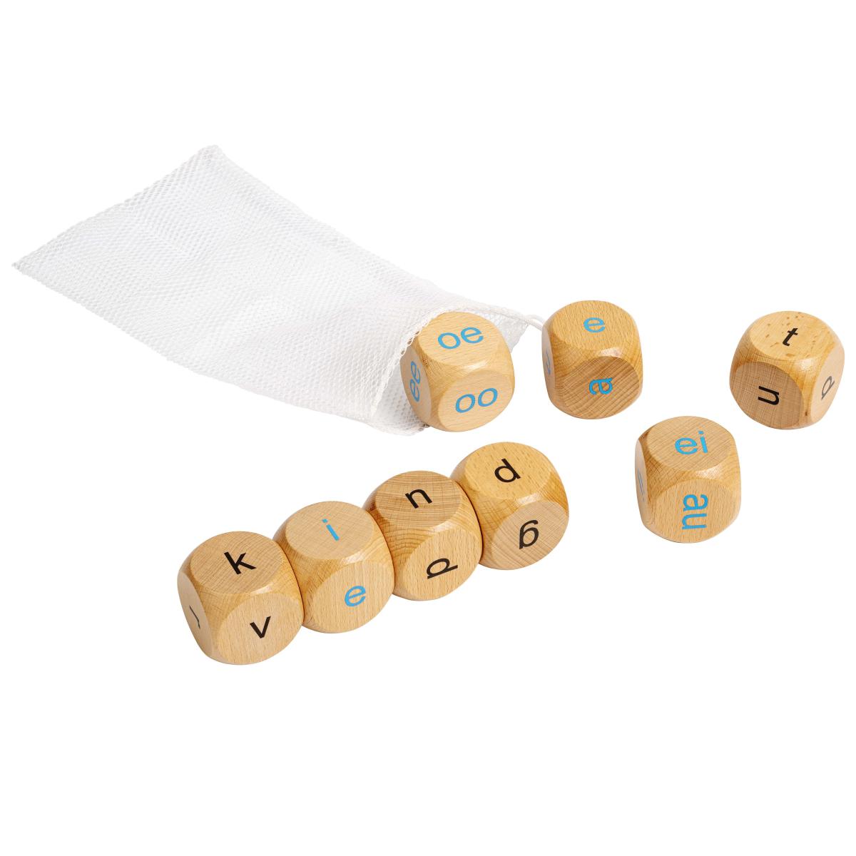 Educo Dé - lettres et graphèmes — 45 mm — 8 pièces