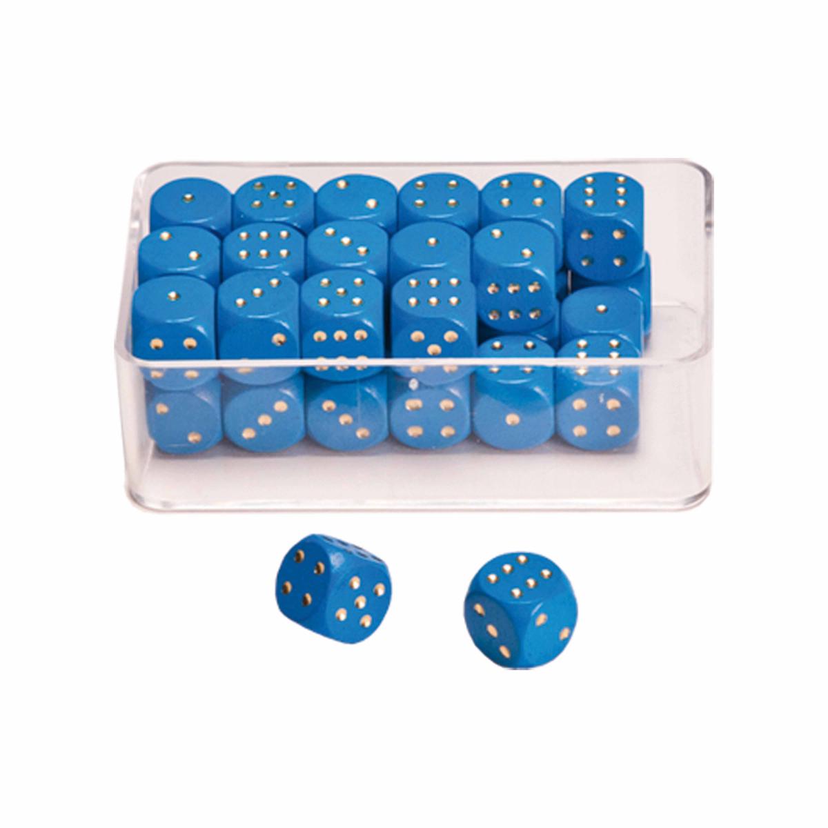 Educo Dé - bleu avec points — 16 mm — 35 pièces