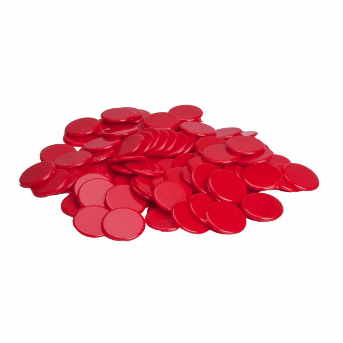 Educo Jetons - rouge — 100 pièces