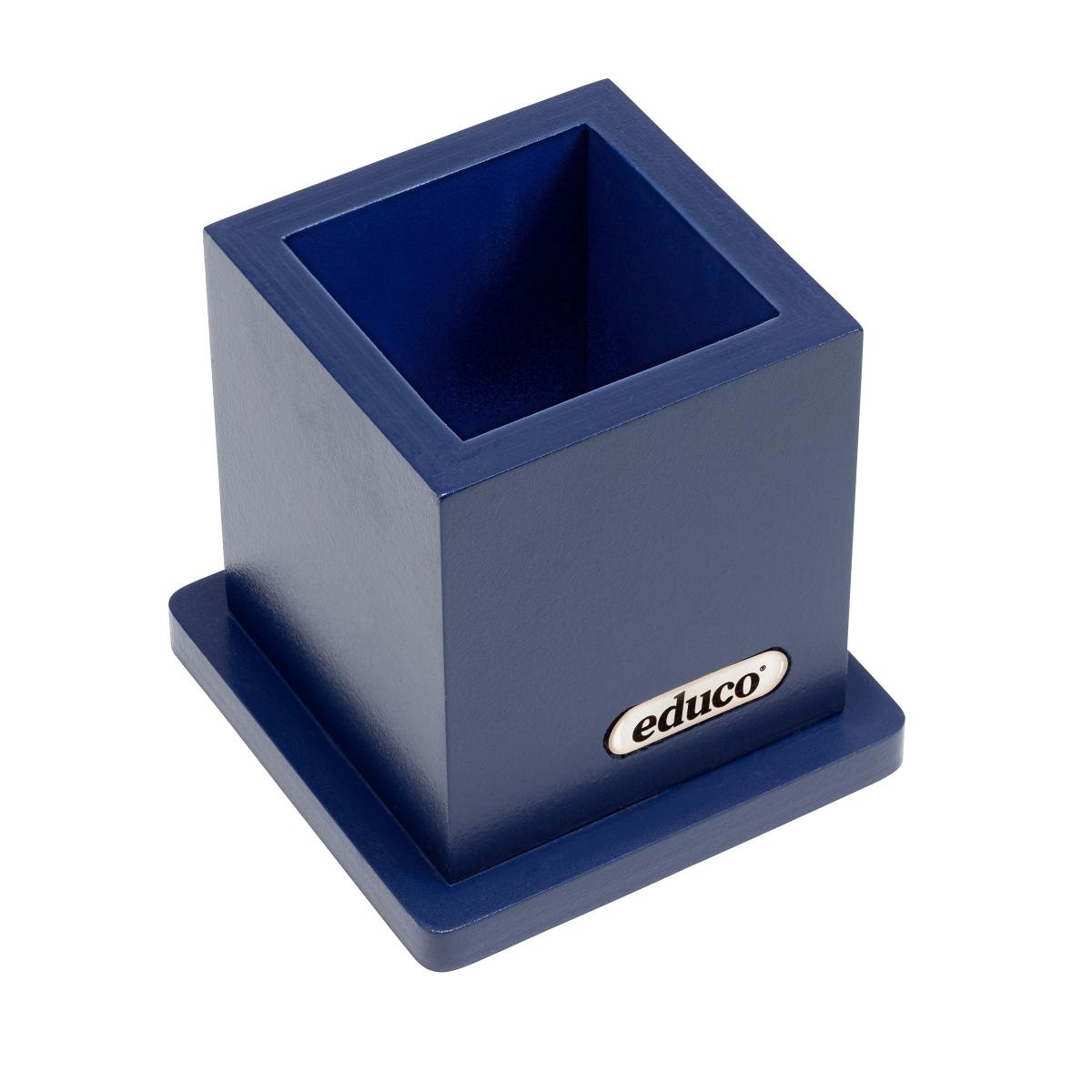Heutink Container de crayon verni bleu