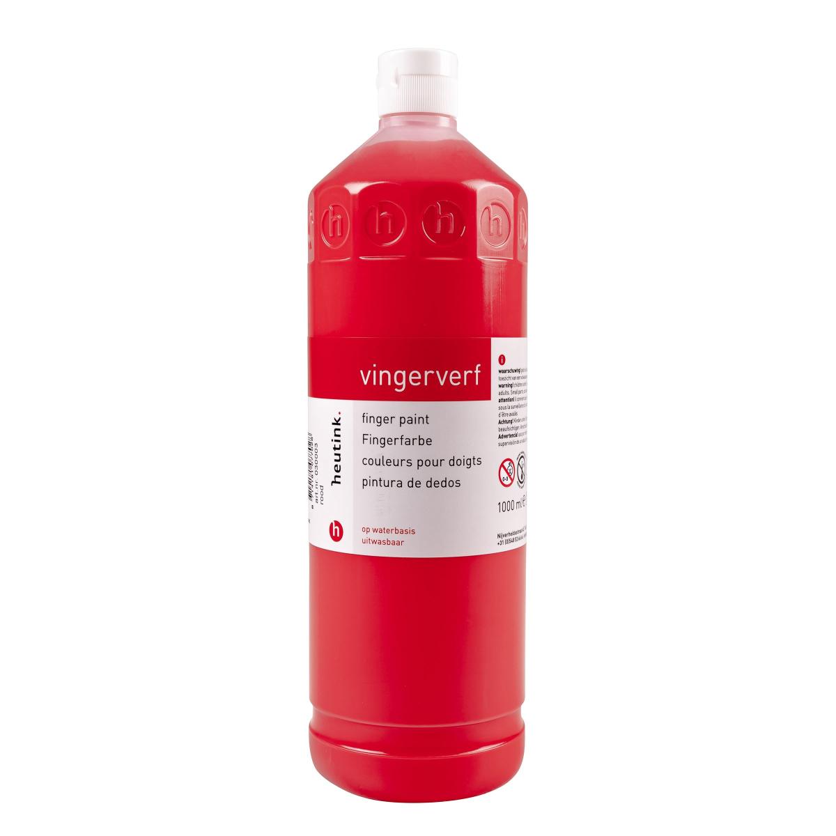Gouage aux doigts Heutink, flacon 1 litre, rouge