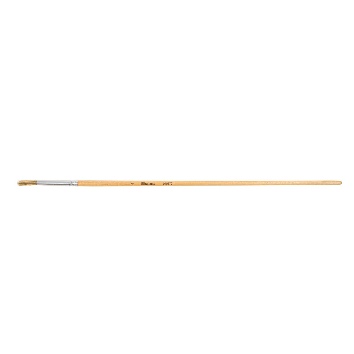 Heutink Brosses rondes, manche longe, soie de porc no. 4, le lot de 12 pièces