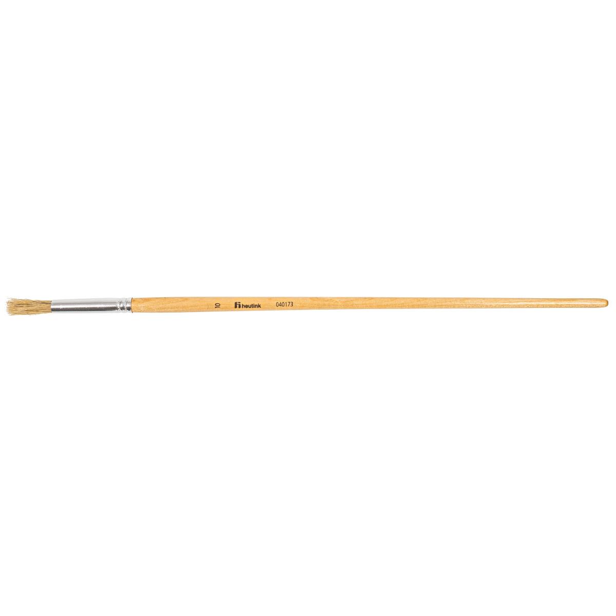 Heutink Brosses rondes, manche longe, soie de porc no. 10, le lot de 12 pièces