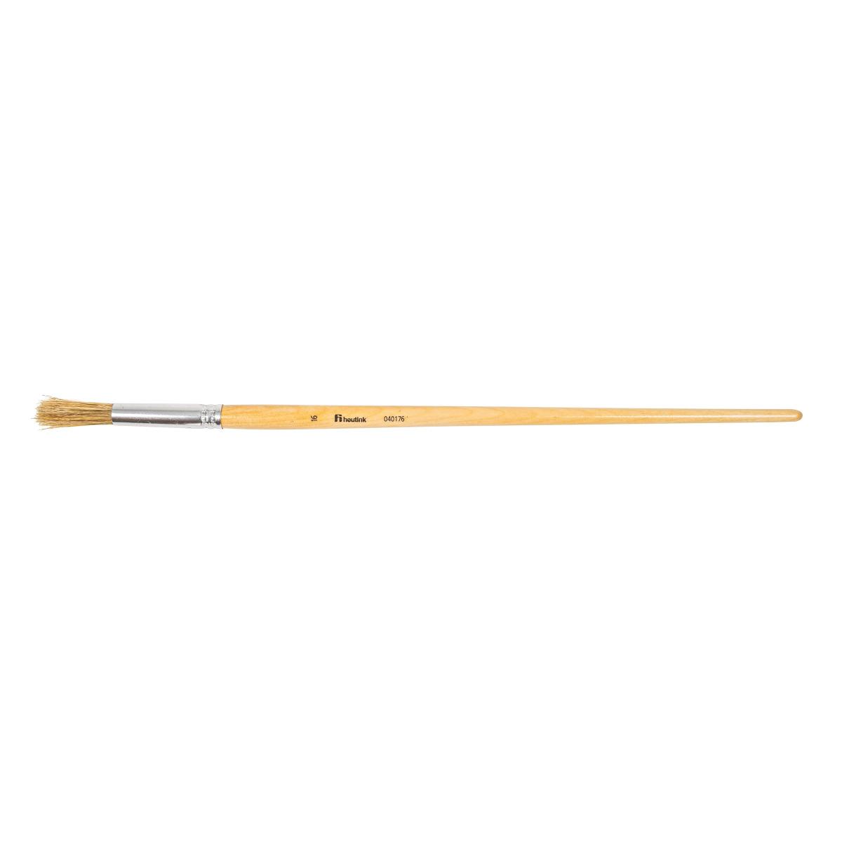 Heutink Brosses rondes, manche longe, soie de porc no. 16, le lot de 12 pièces