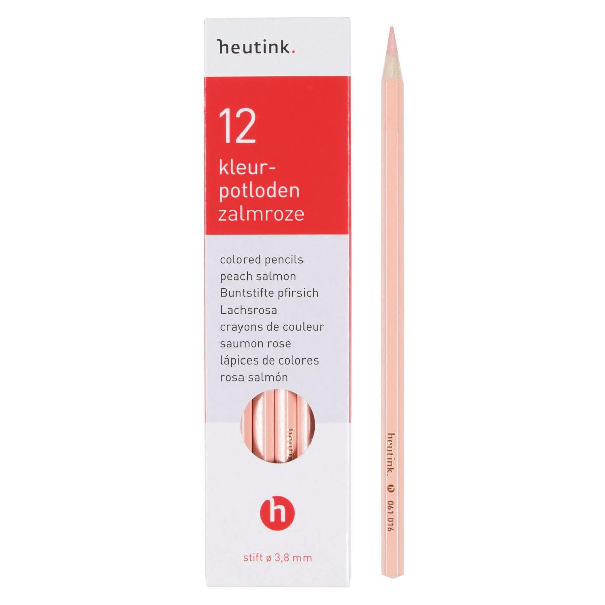 Crayons de couleur hexagonal Goldline - Heutink - étui de 12 crayons - beige cla