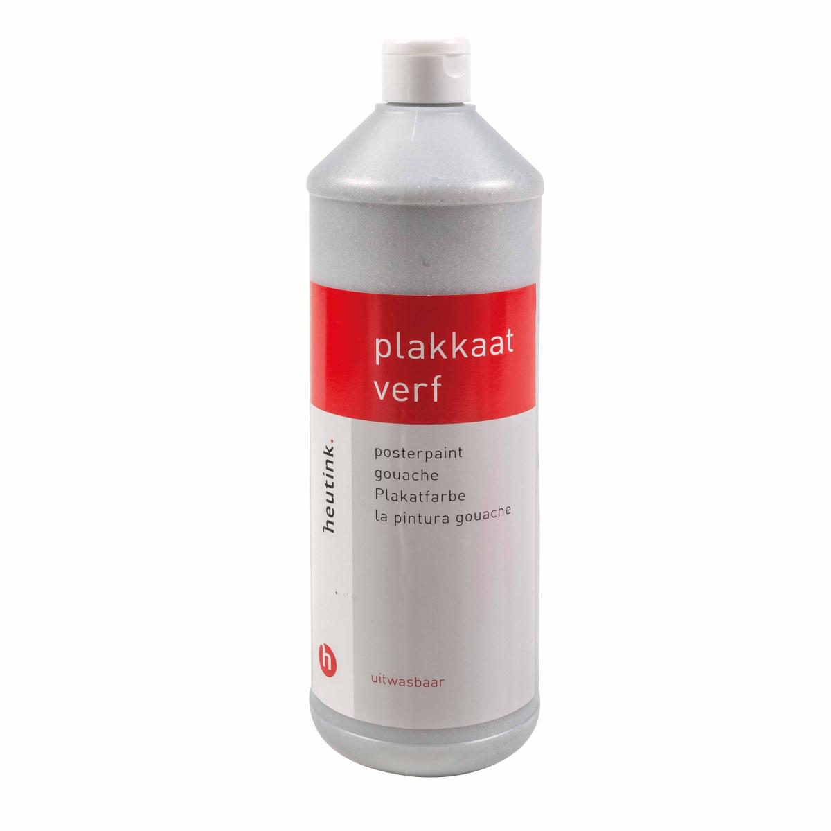 Heutink Gouache Interpaint, flacon 1 litre, pailleté transparent