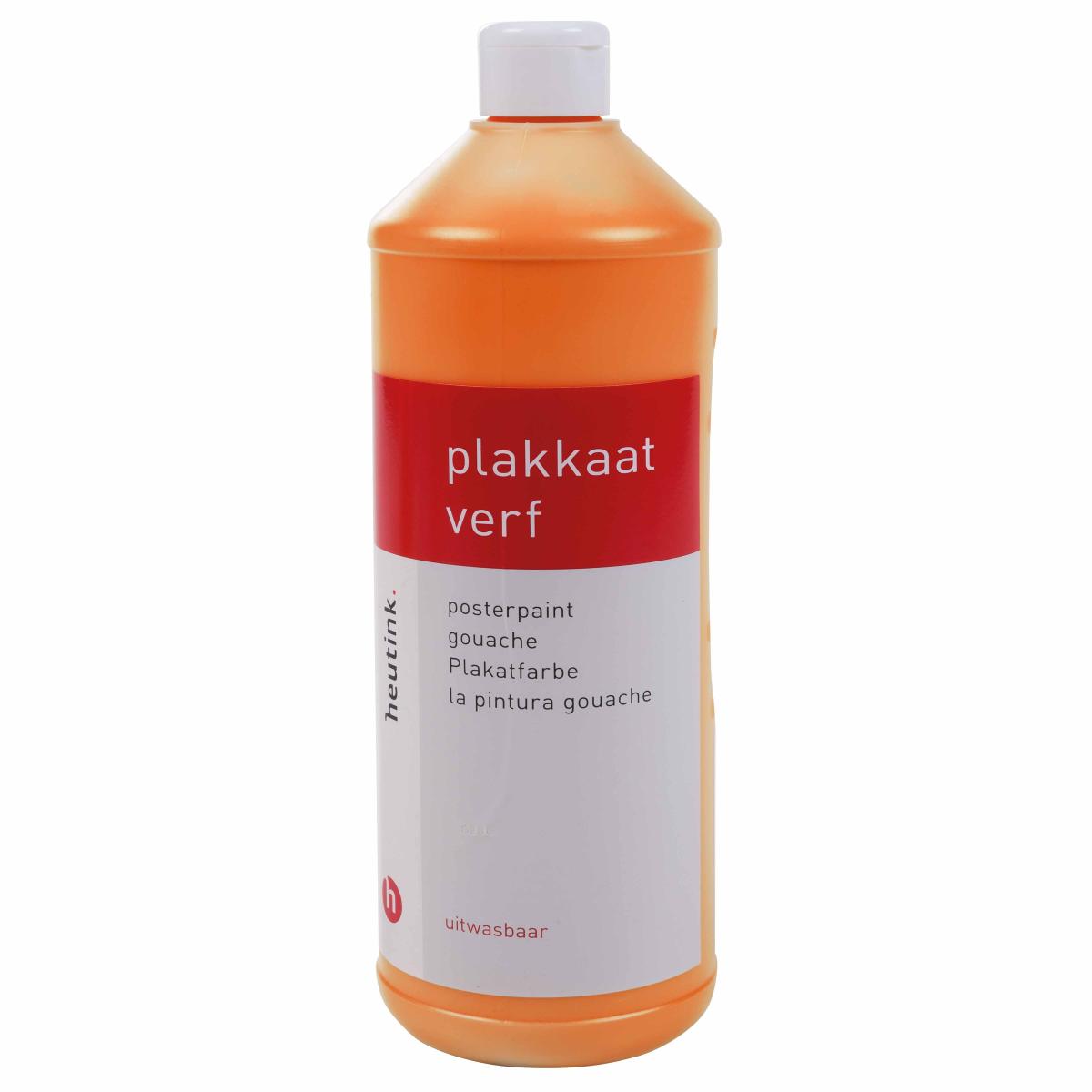 Gouache Heutink, flacon de 1 litre, orange