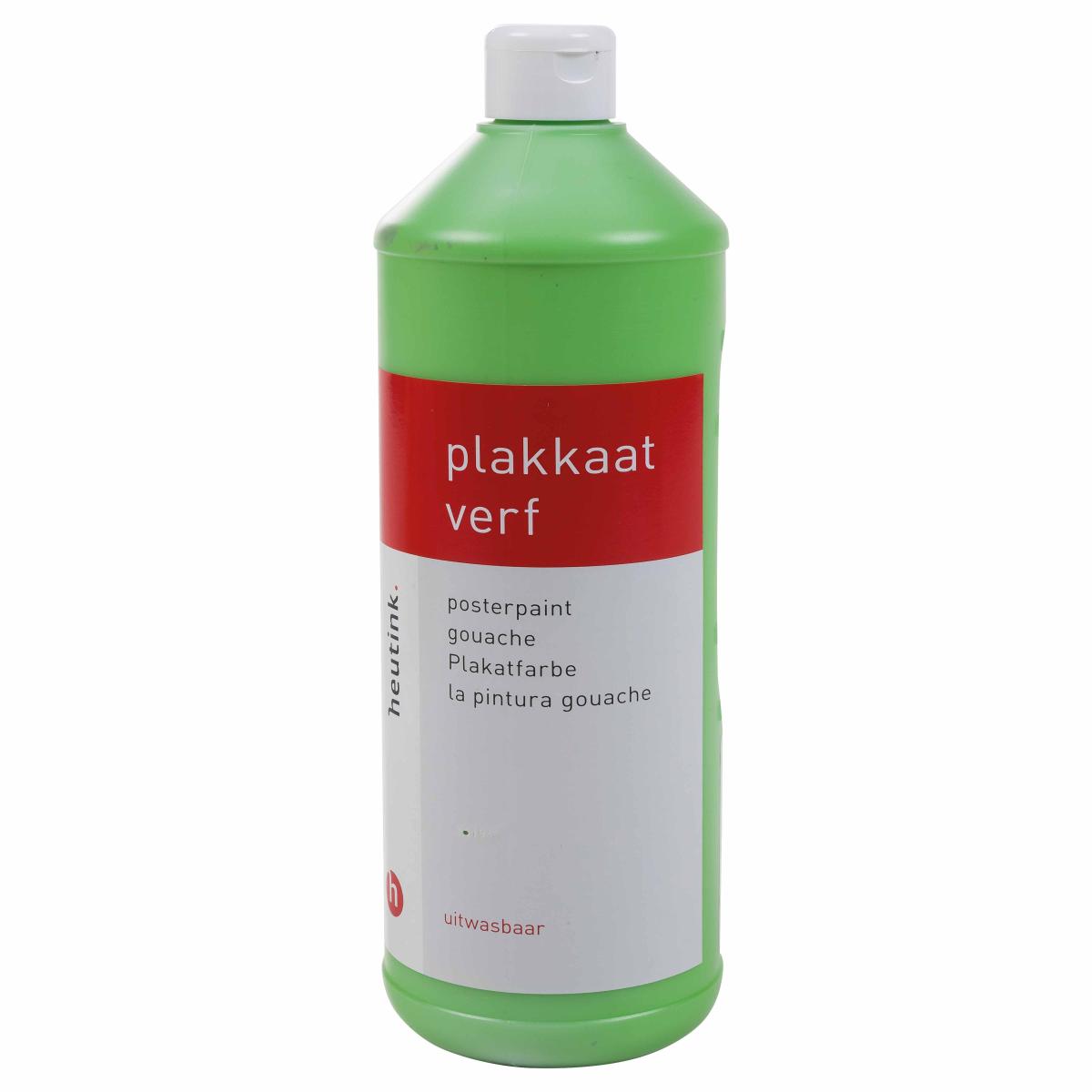 Gouache Heutink, flacon de 1 litre, vert clair