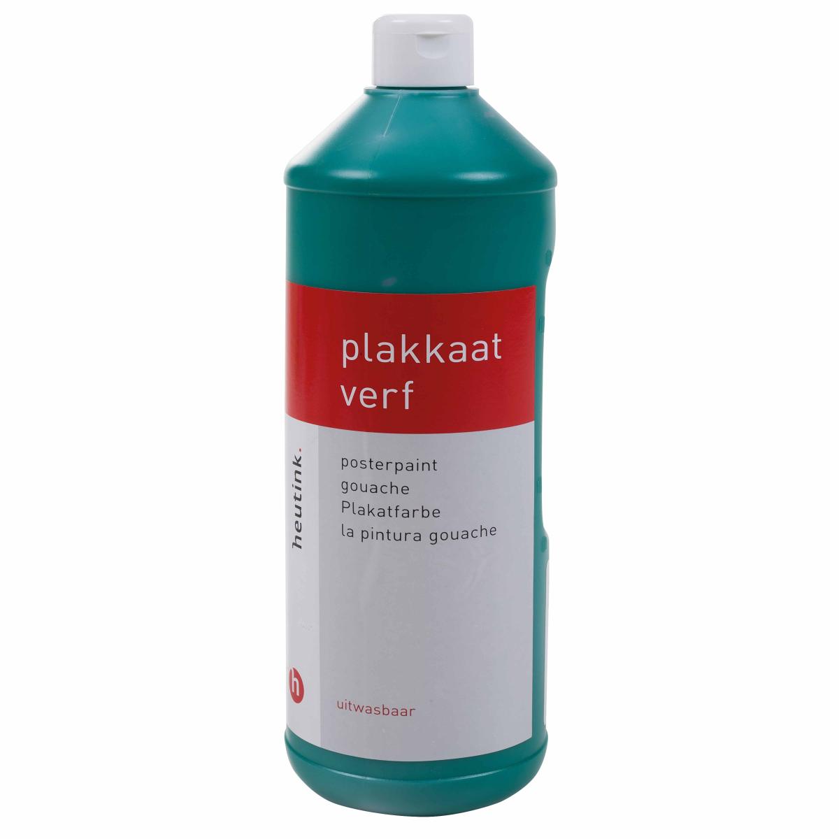Gouache Heutink, flacon de 1 litre, vert foncé