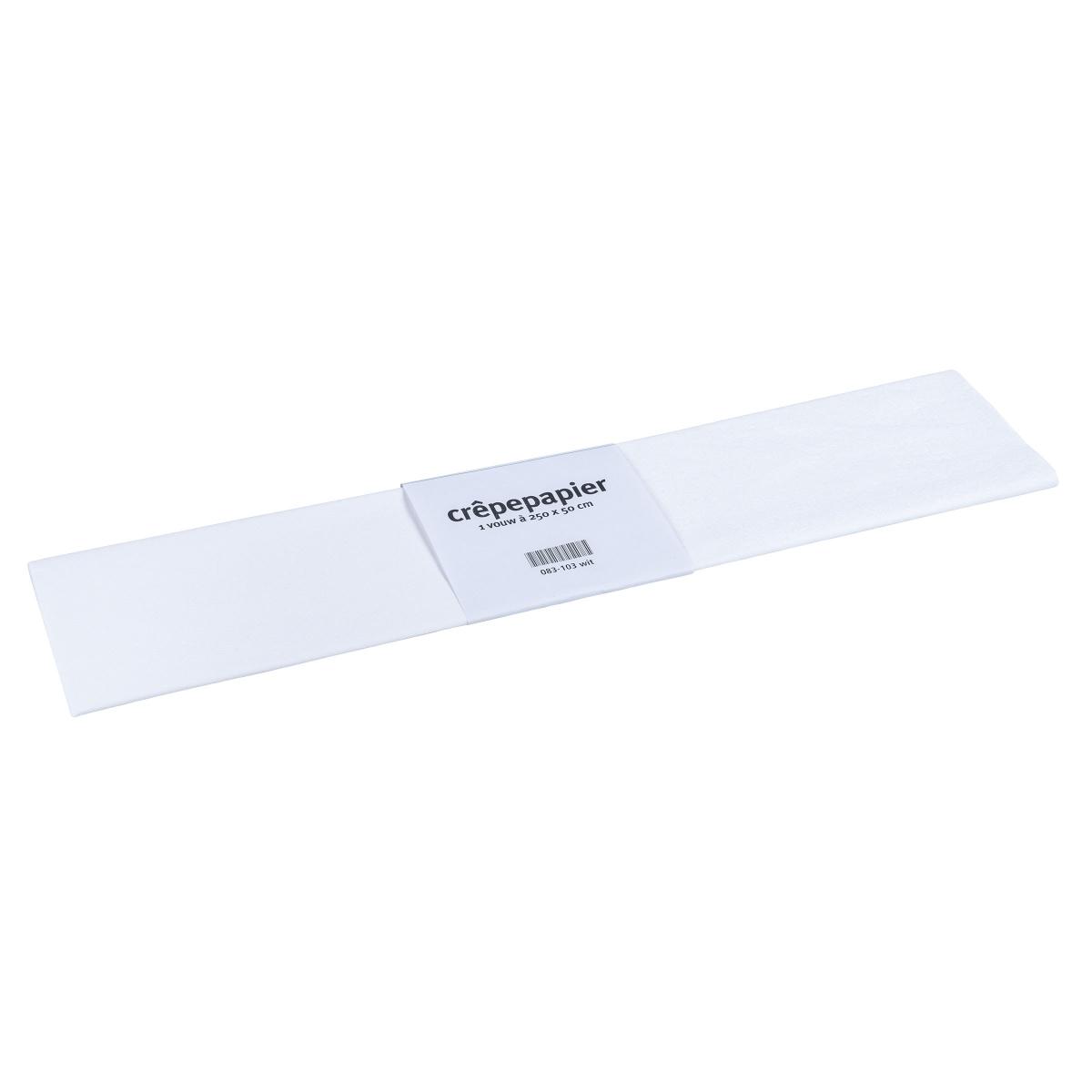 Heutink Papier crêpon Floriade, 50 x 250 cm, blanc