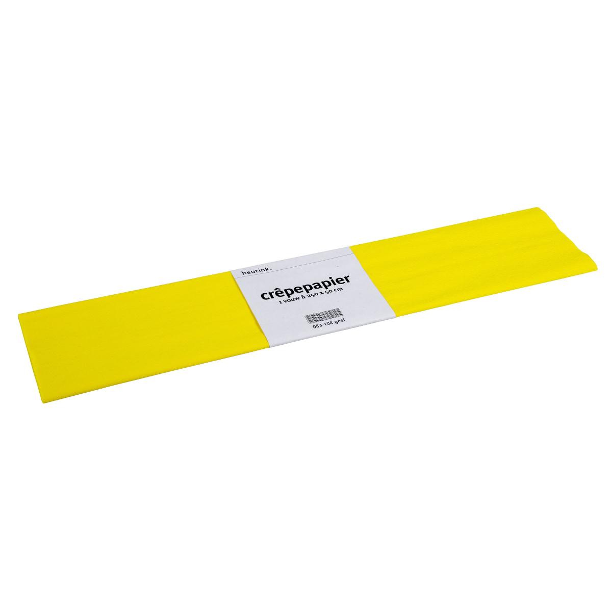 Heutink Papier crêpon Floriade, 50 x 250 cm, jaune