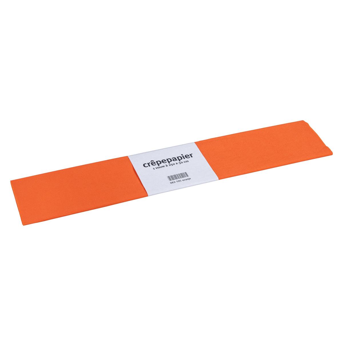 Heutink Papier crêpon Floriade, 50 x 250 cm, orange