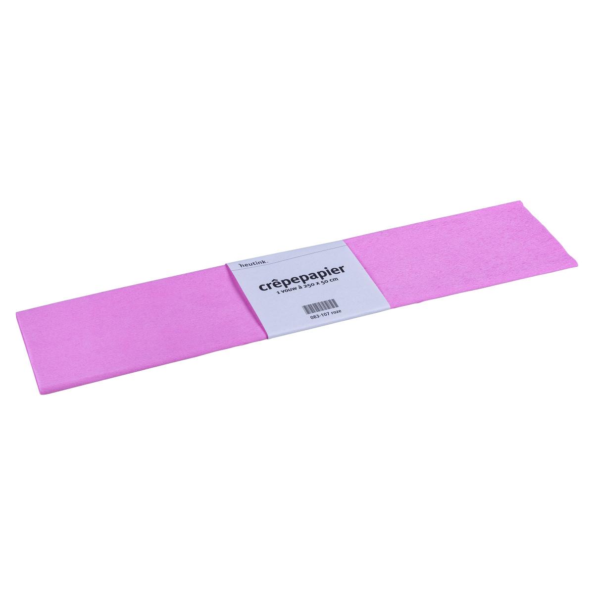 Heutink Papier crêpon Floriade, 50 x 250 cm, rose