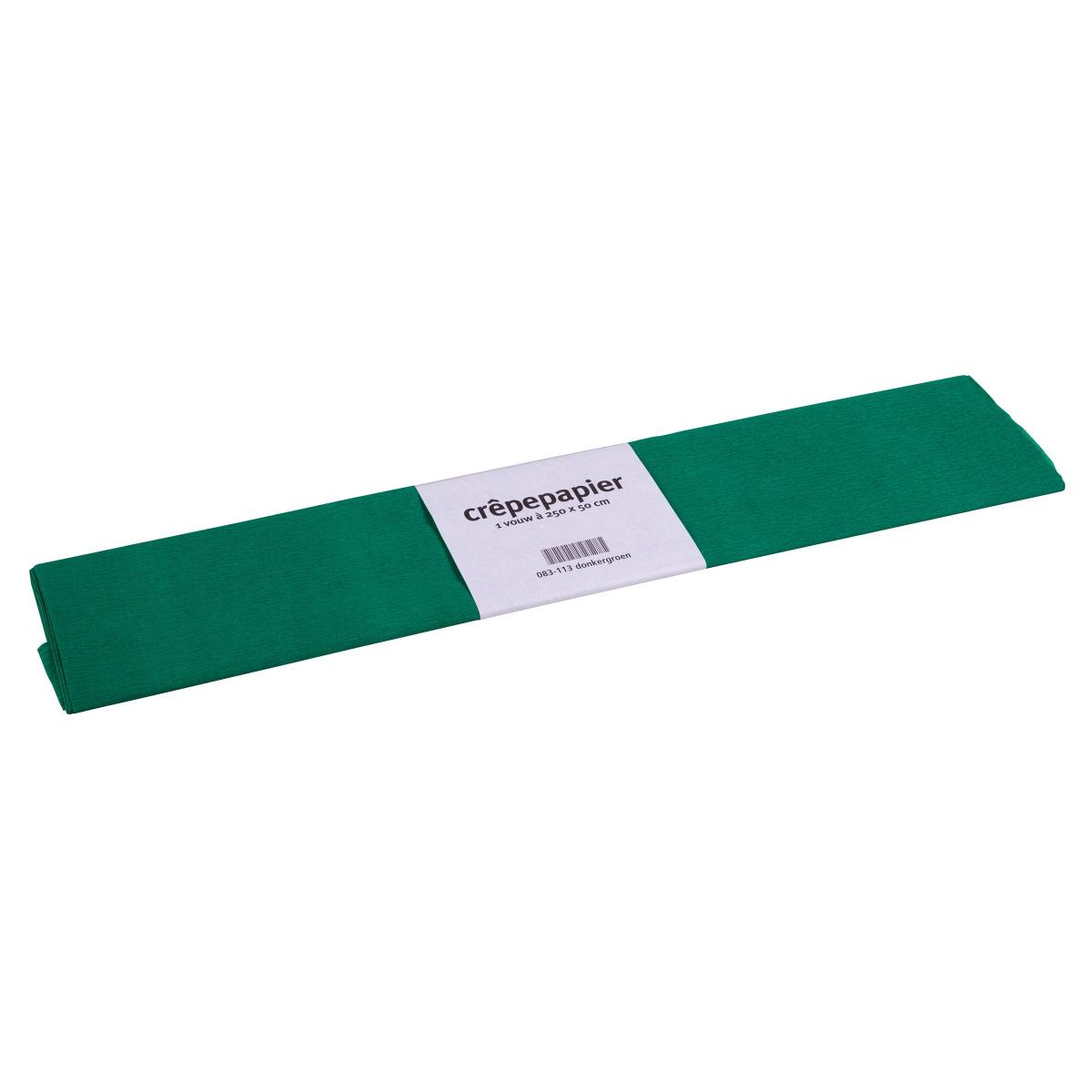 Heutink Papier crêpon Floriade, 50 x 250 cm, vert foncé