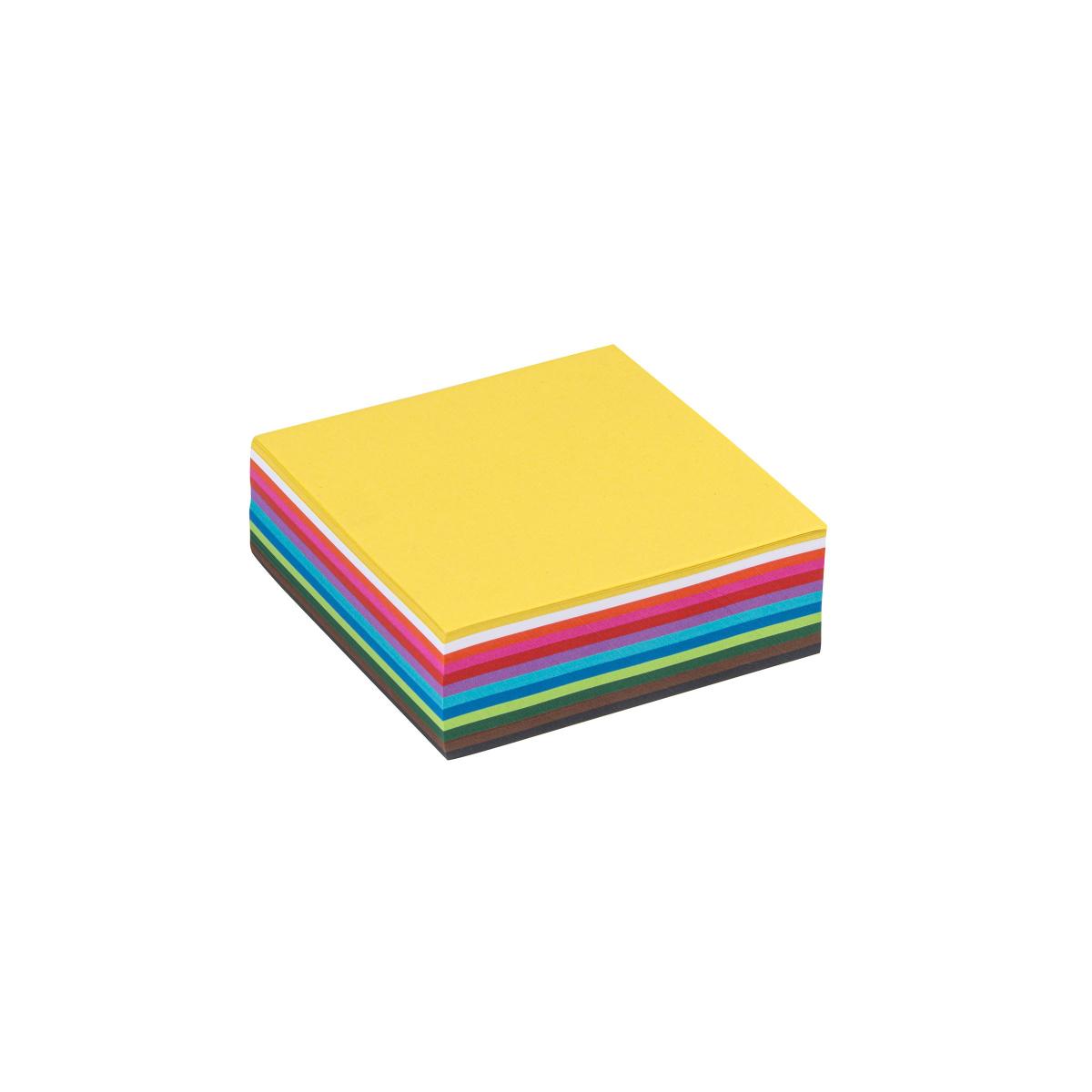 Heutink Carton 60 gr. carré, 12 couleurs, 12 x 12 cm