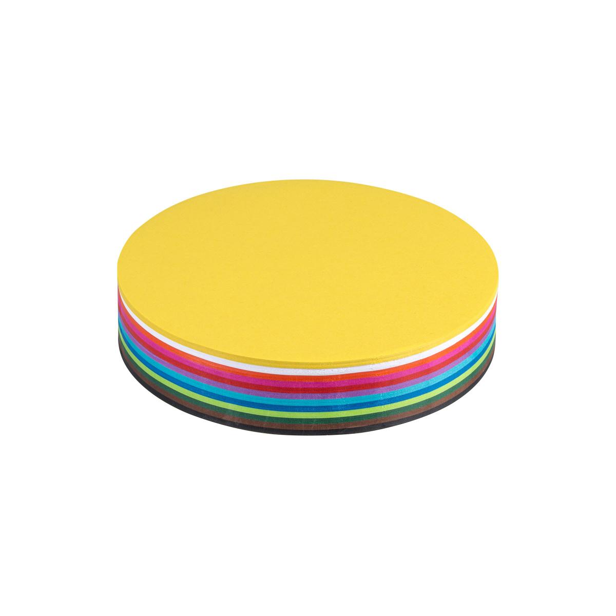 Heutink Carton 60 gr. rond, 12 couleurs, Ø 16 cm