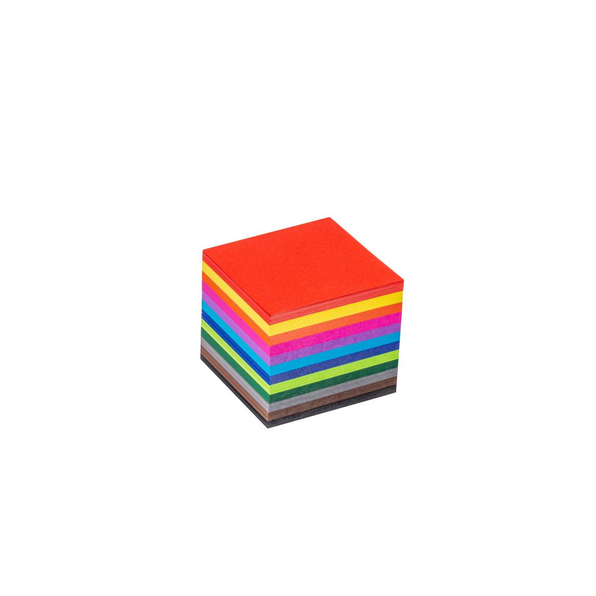 Heutink Carton 120 gr. carré, 12 couleurs, 10 x 10 cm