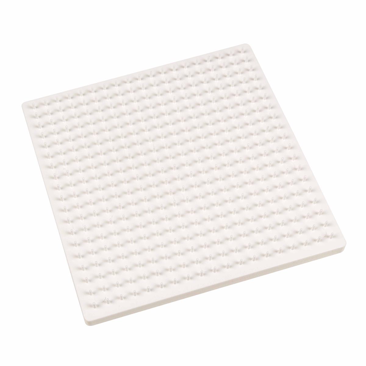 Educo Planche de perles - plastique - grille carrée — 20 x 20 cm