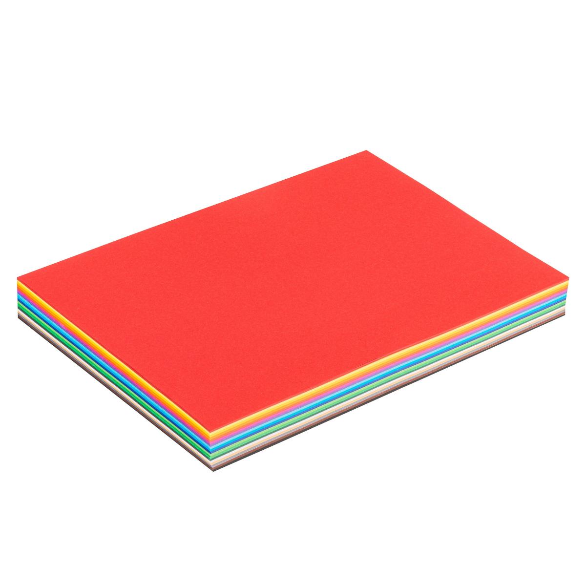 Heutink Papier coloré 120 gr., A4, 180 feuilles, 17 couleurs assorties et blanc