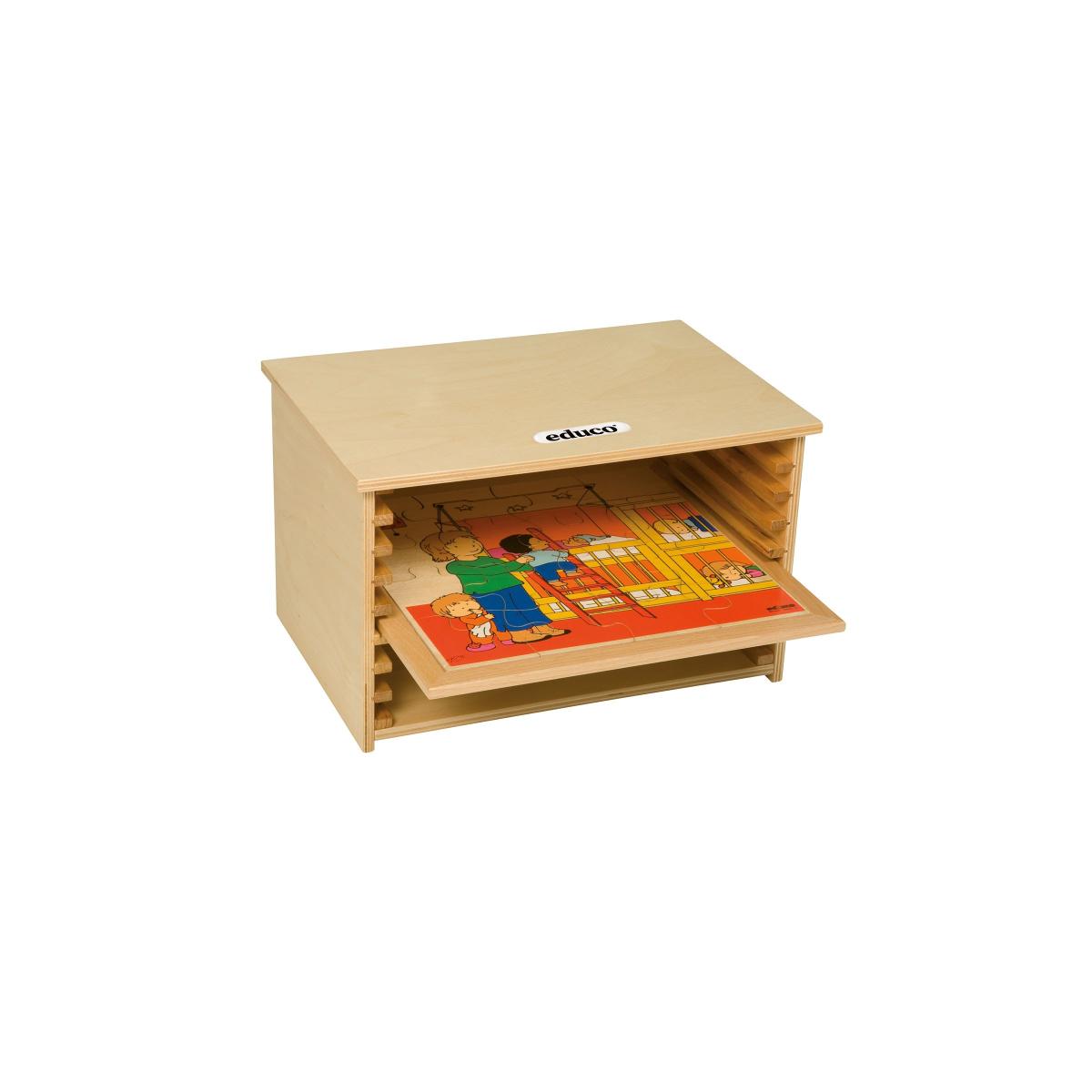 Educo Casier de puzzle - tailles de puzzle 34 x 34