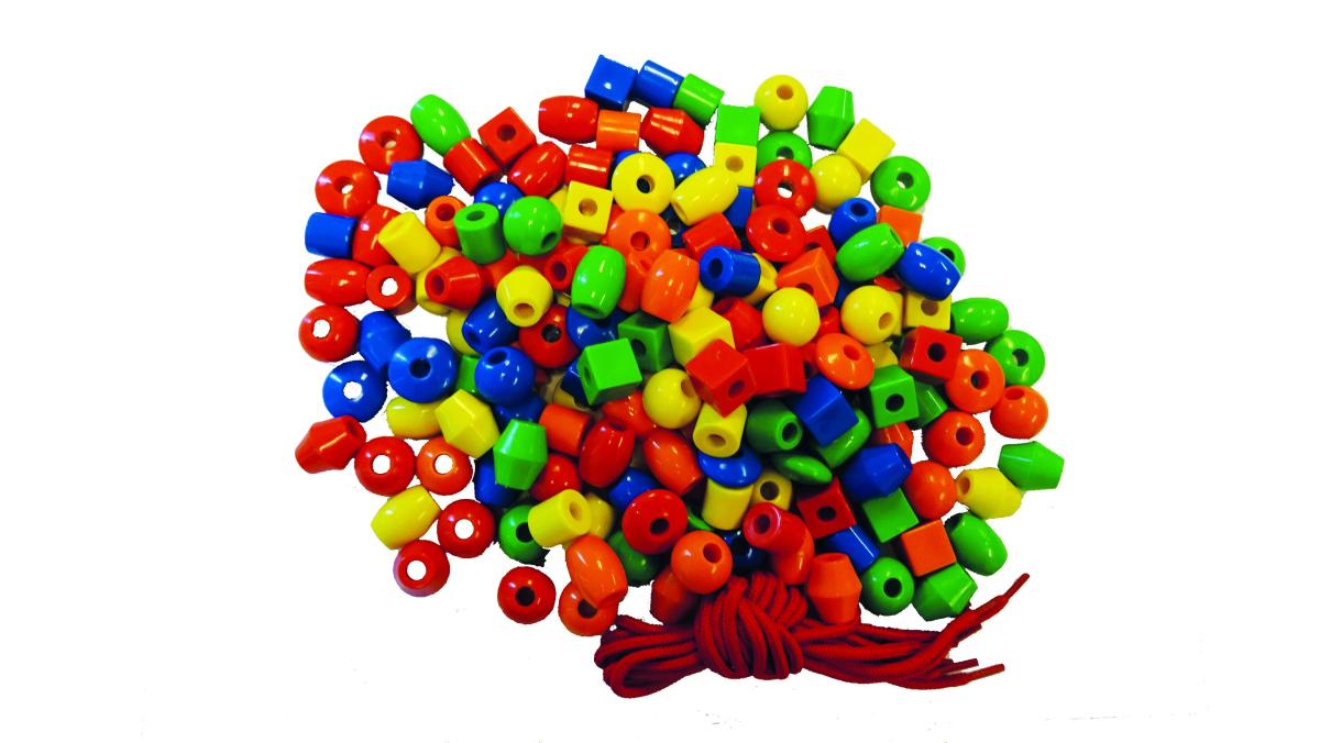 Educo Perles maxi - couleurs assorties — 180 pièces