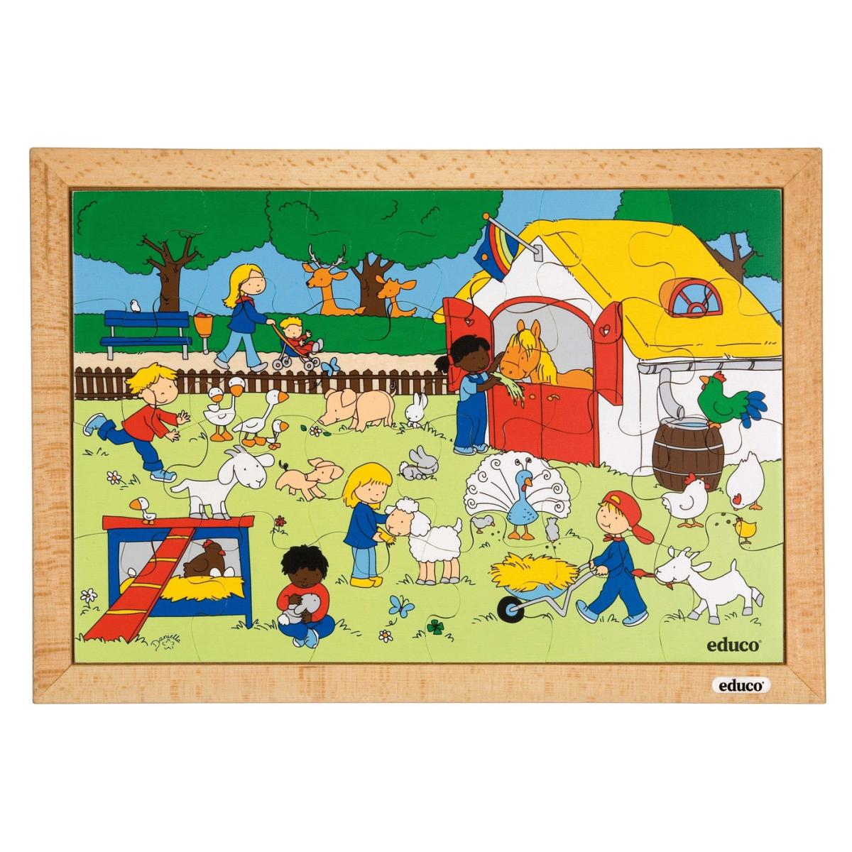 Educo Enfants - ferme pour enfants — 24 pièces de puzzle