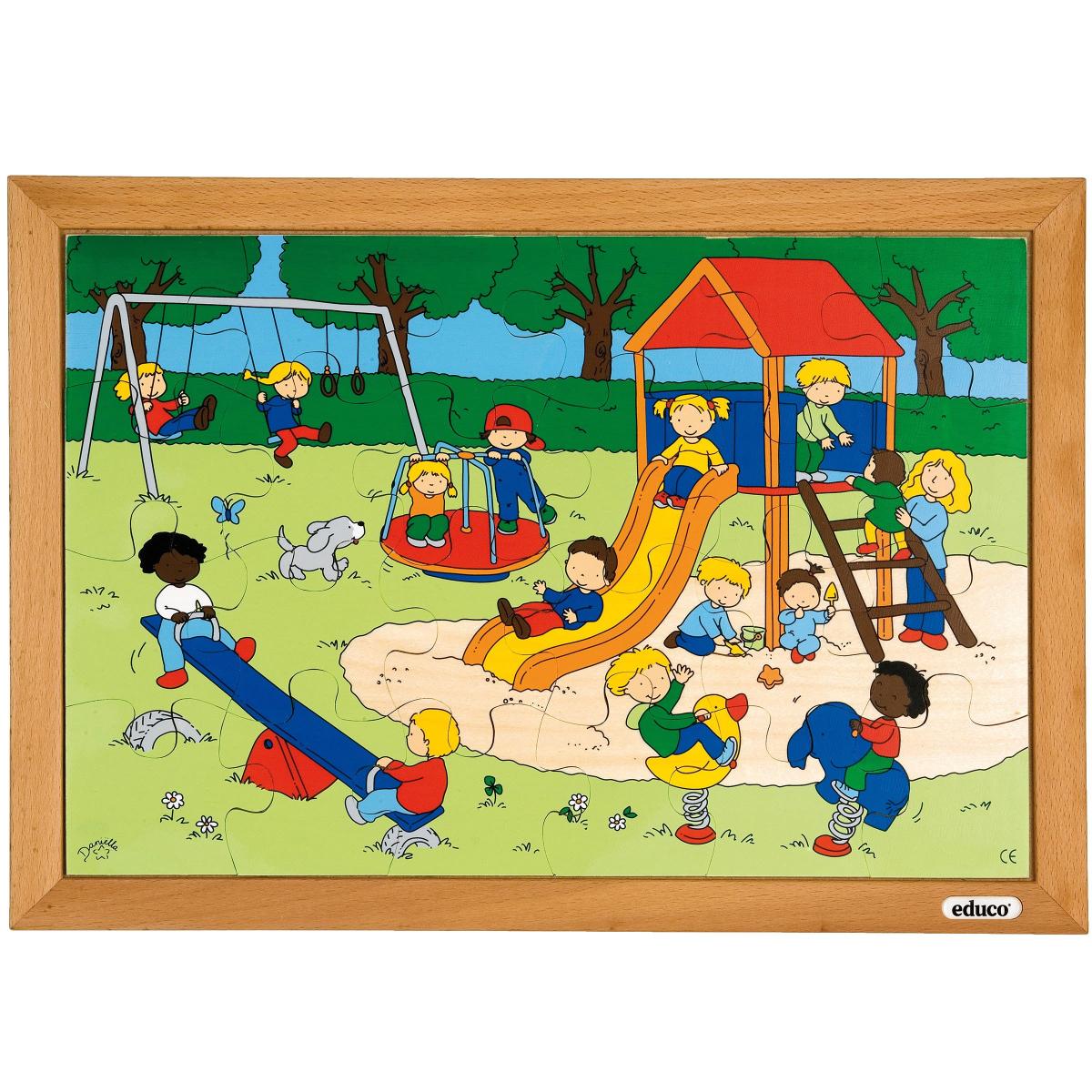 Educo Enfants - aire de jeux — 24 pièces de puzzle