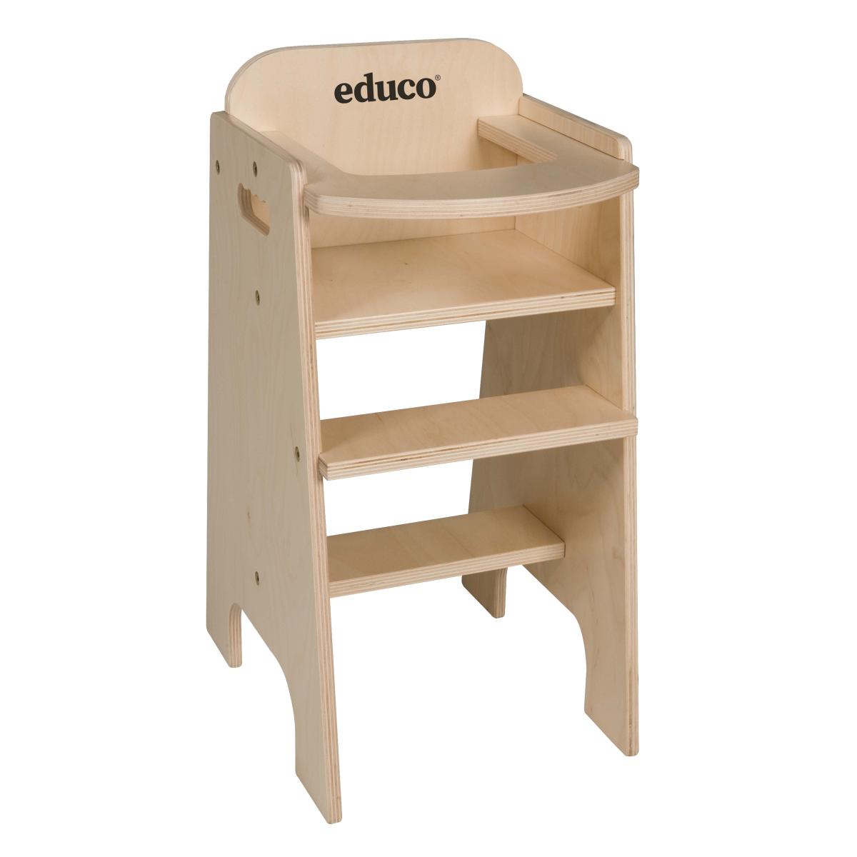 Educo Chaise haute pour poupée