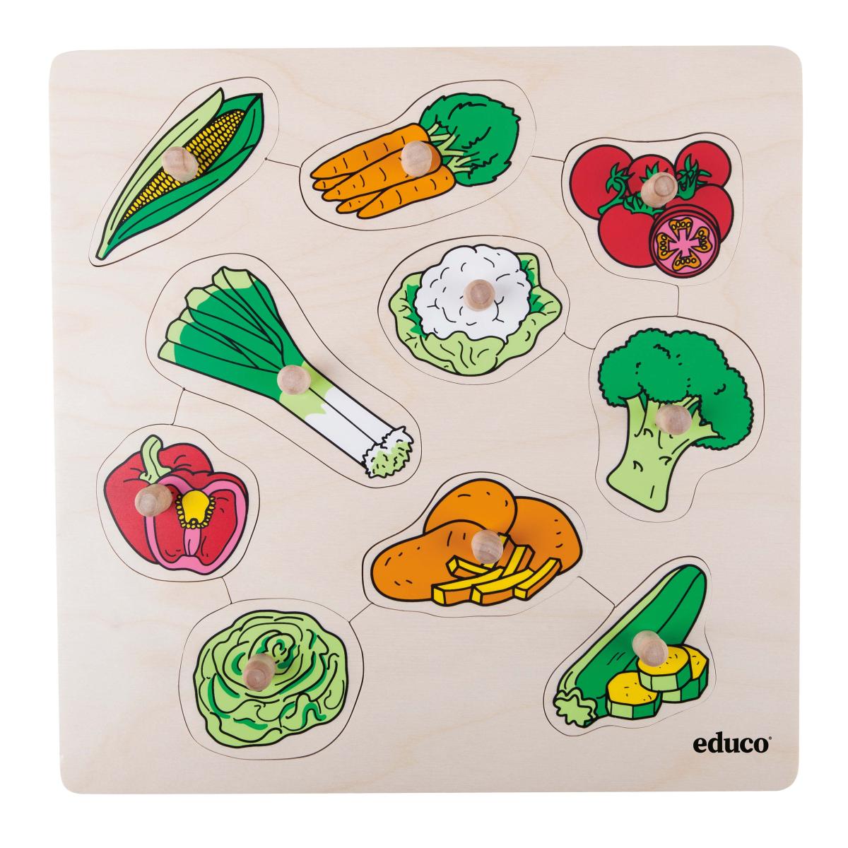 Educo Légumes — 10 pièces de puzzle