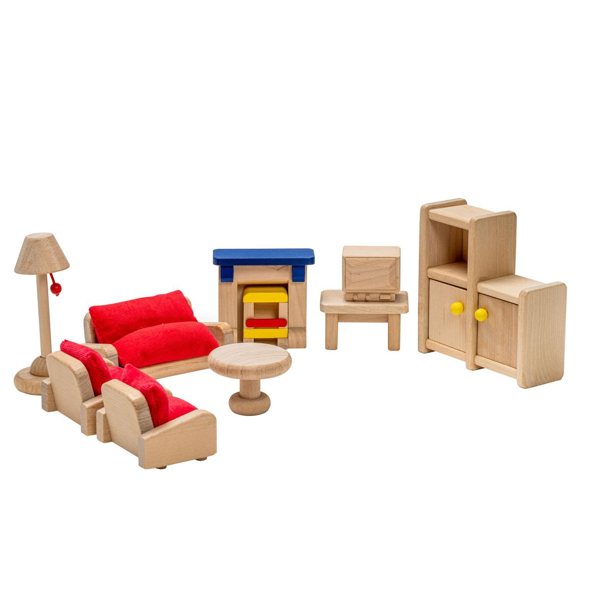Educo Maison de poupées - salon — ensemble de 8 pièces