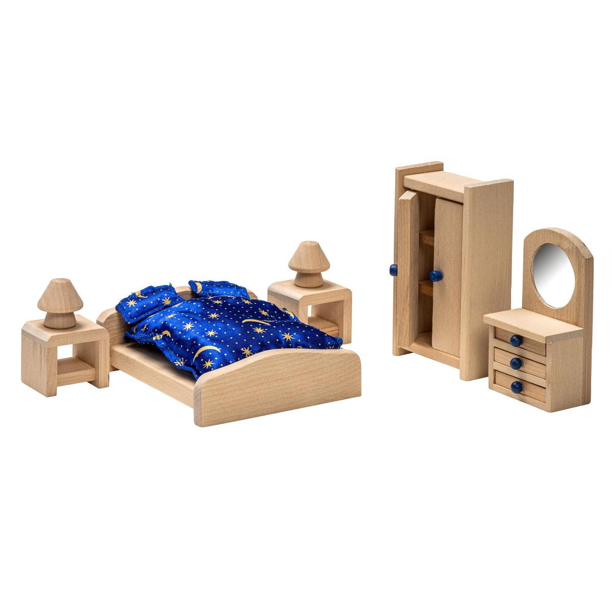 Educo Maison de poupées - chambre parentale — ensemble de 5 pièces