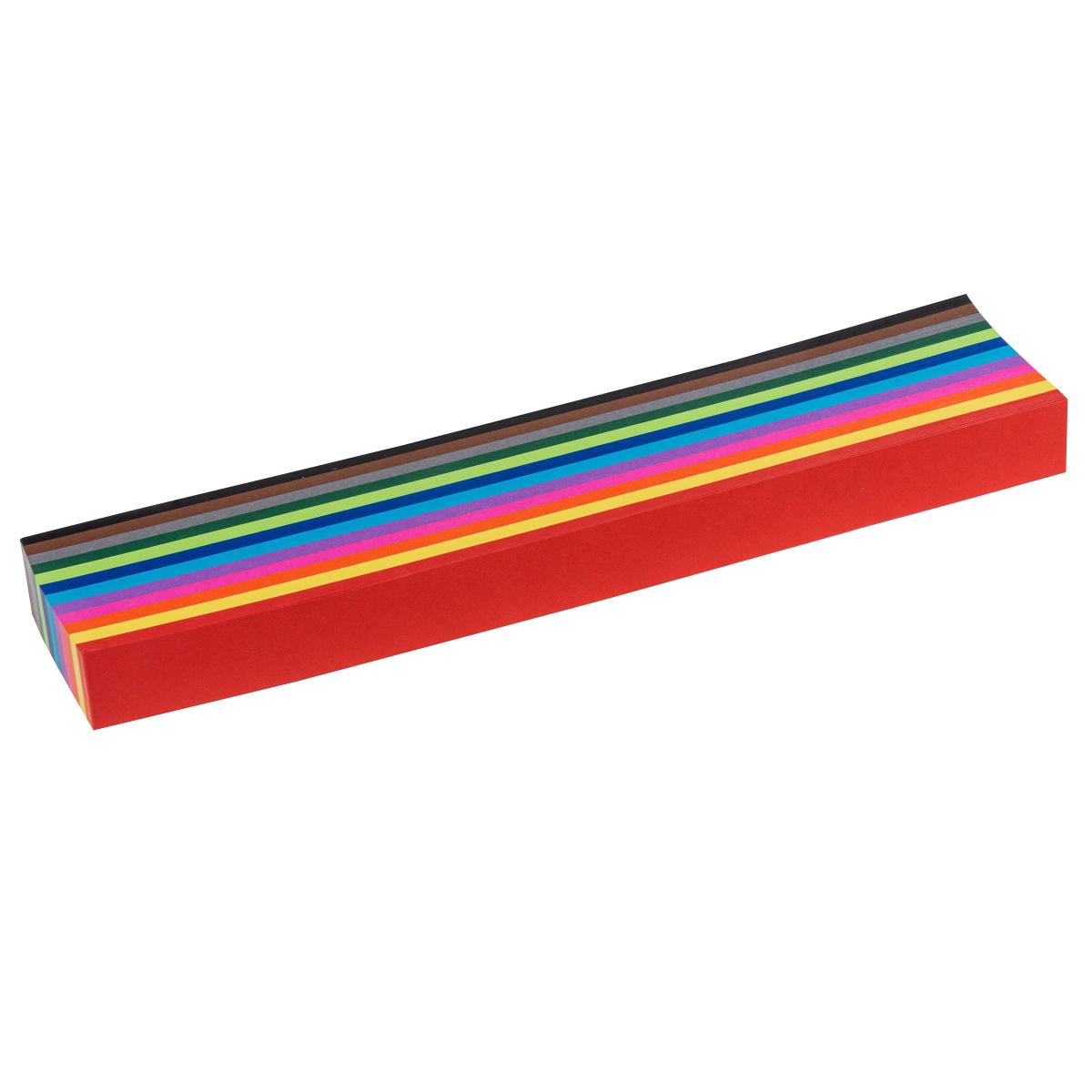 Heutink Bandes de papier, 120 grammes, 12 couleurs, 50 x 4 cm