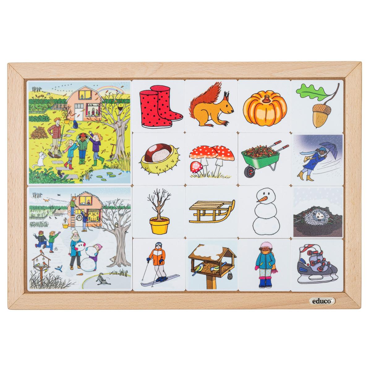 Educo Jeu d’images - automne et hiver