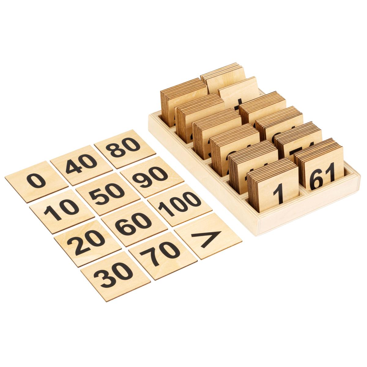 Educo Cartes des nombres - jusqu’à 100 — ensemble de 101 pièces
