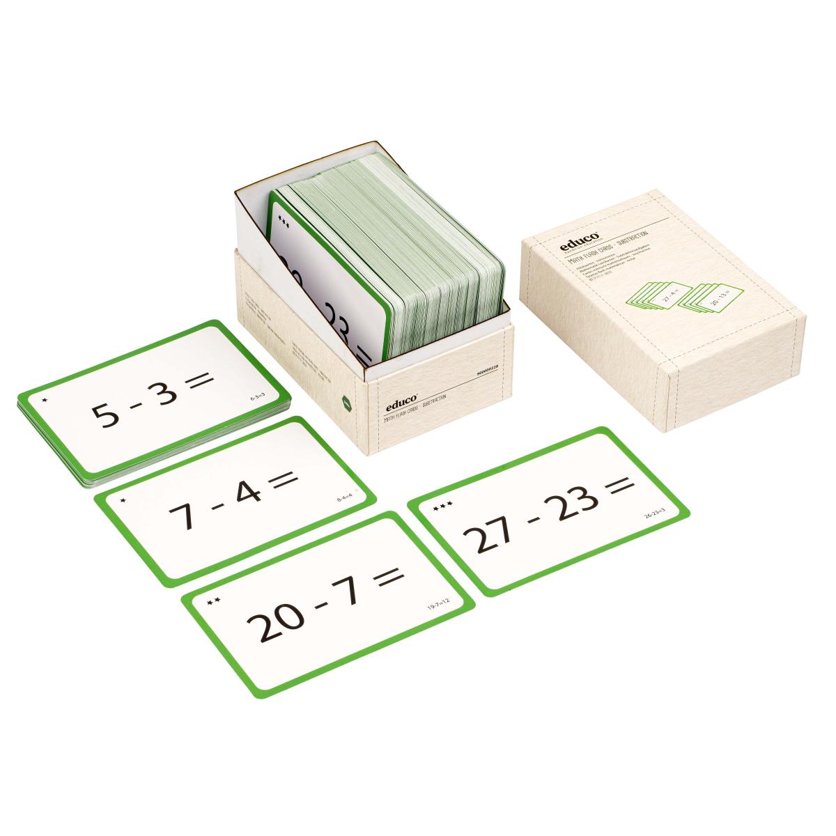 Educo Cartes mémoire - soustraction