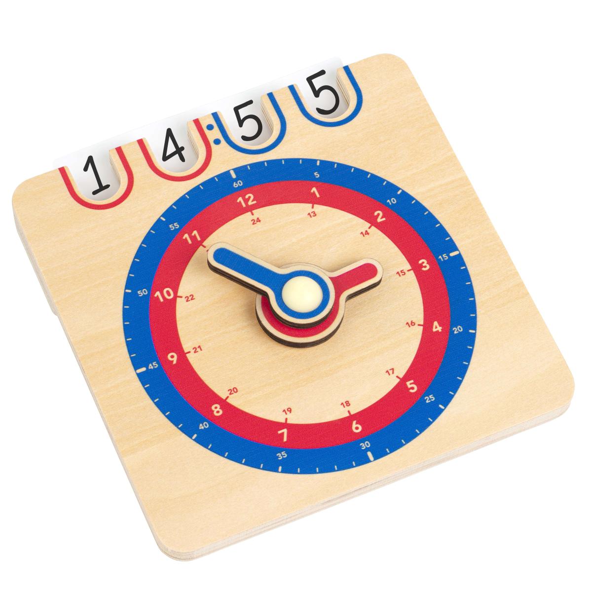 Educo Horloge élève - 24 heures (analogique-numérique)