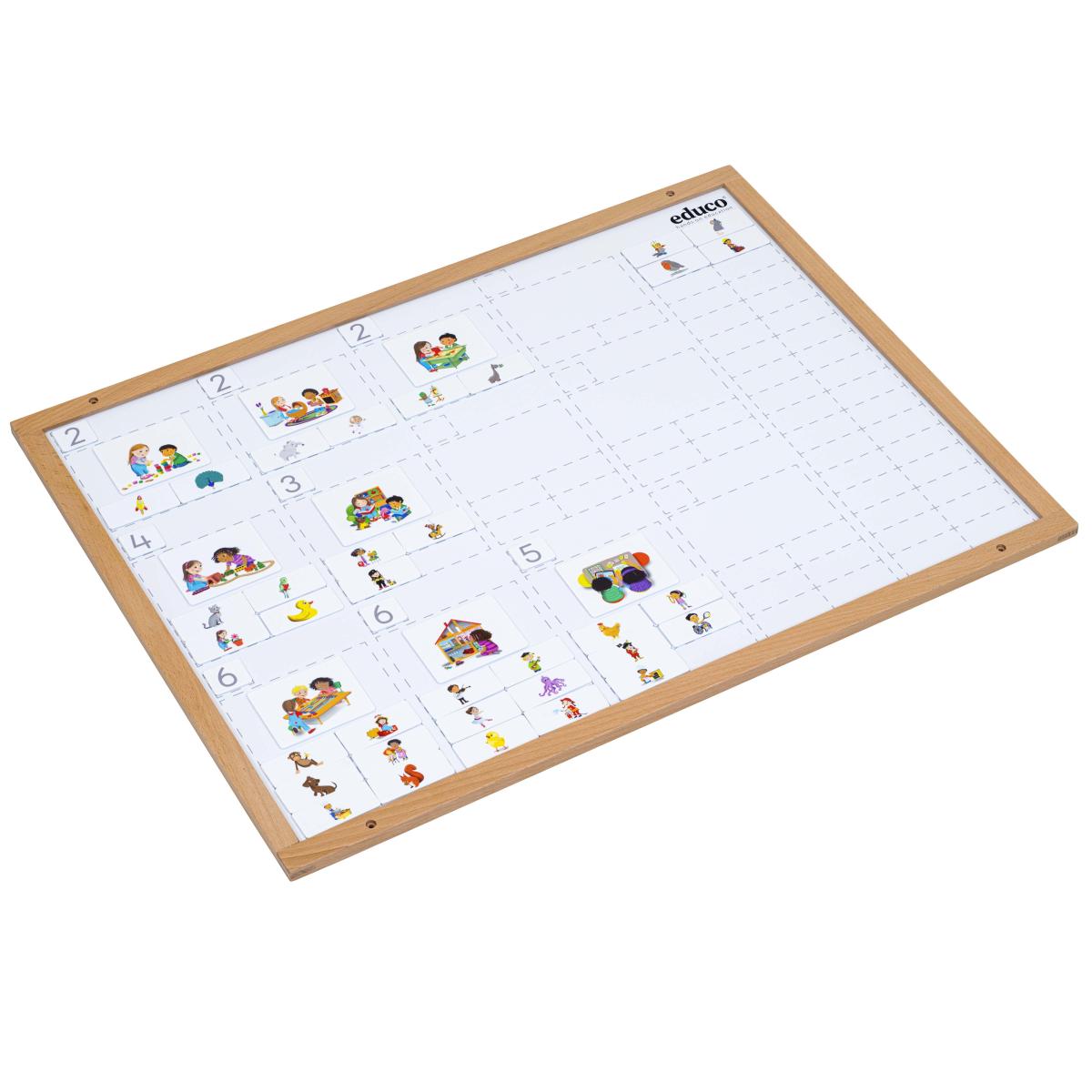 Educo Tableau de planification - métal — 80 x 60 cm