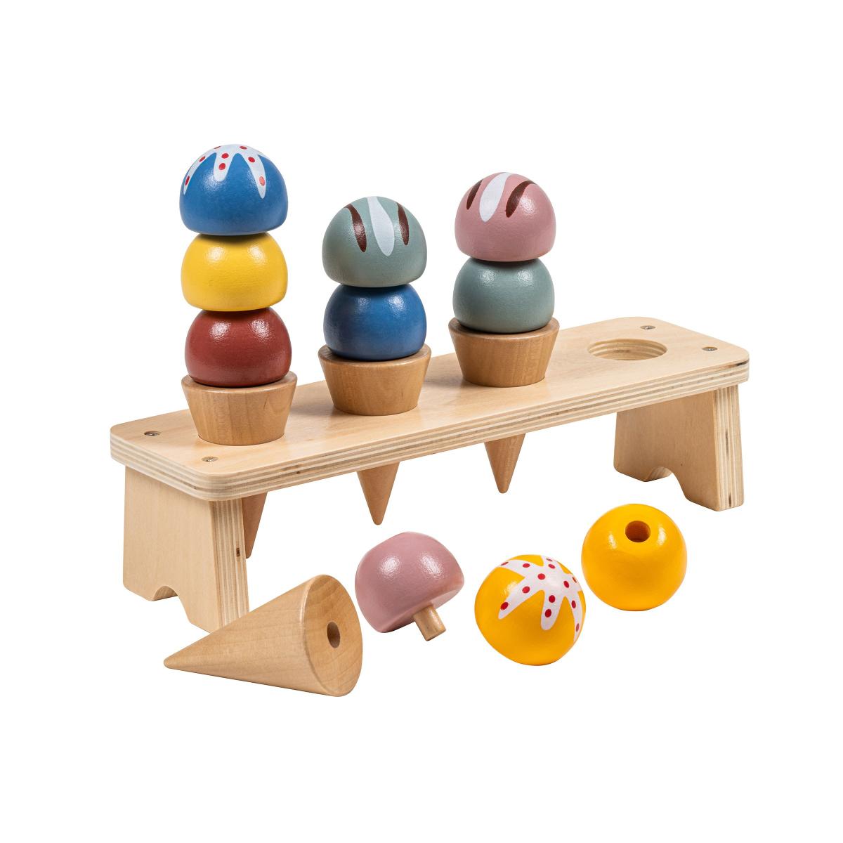 Educo Ensemble de glaces - set alimentaire — ensemble de 4 pièces