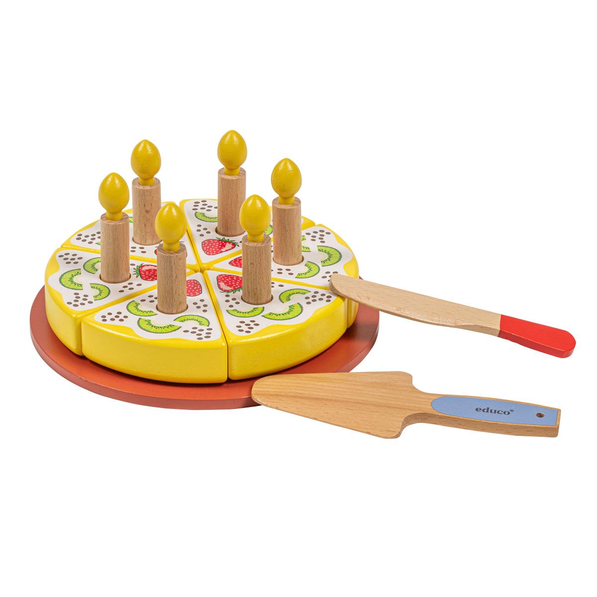 Educo Ensemble de gâteau d’anniversaire - set alimentaire — ensemble de 14 pièces — SP