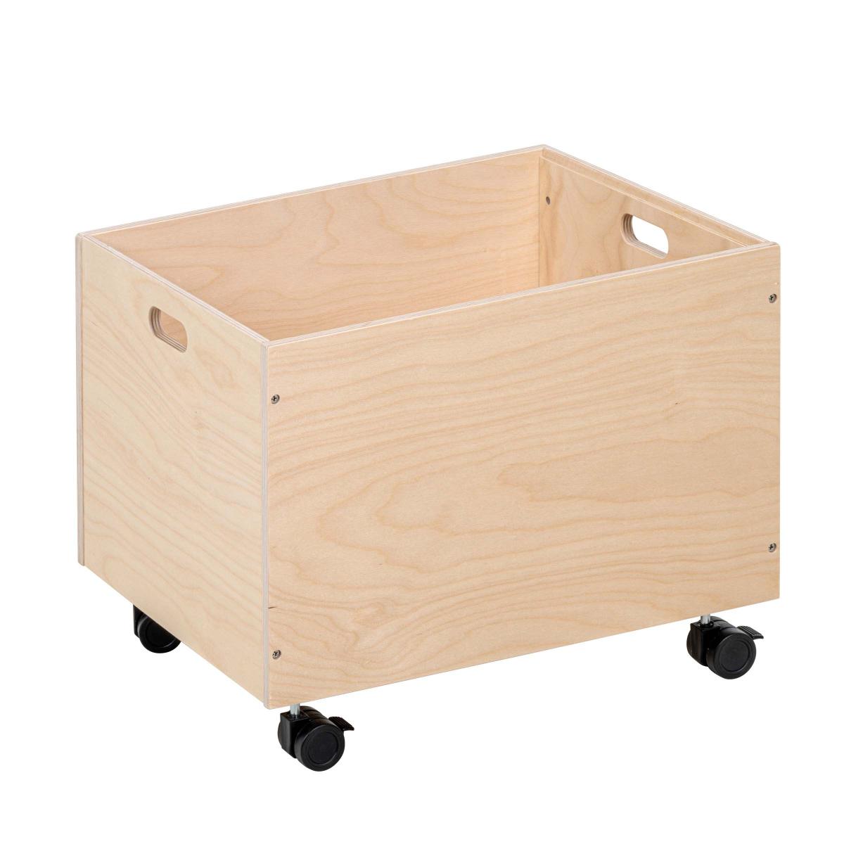 Educo Coffre de rangement grand - empilable avec roues