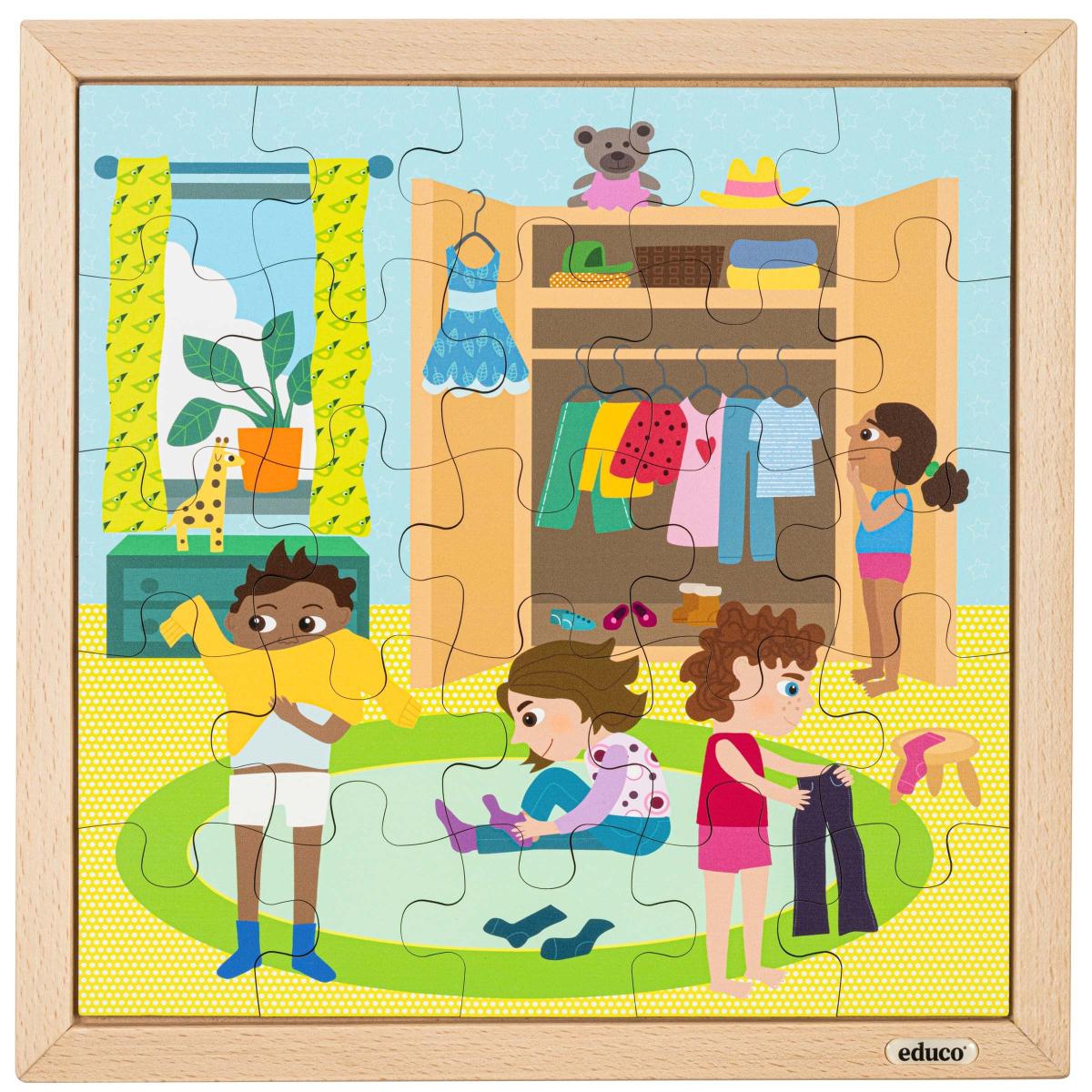 Educo Routine quotidienne - s’habiller — 25 pièces de puzzle