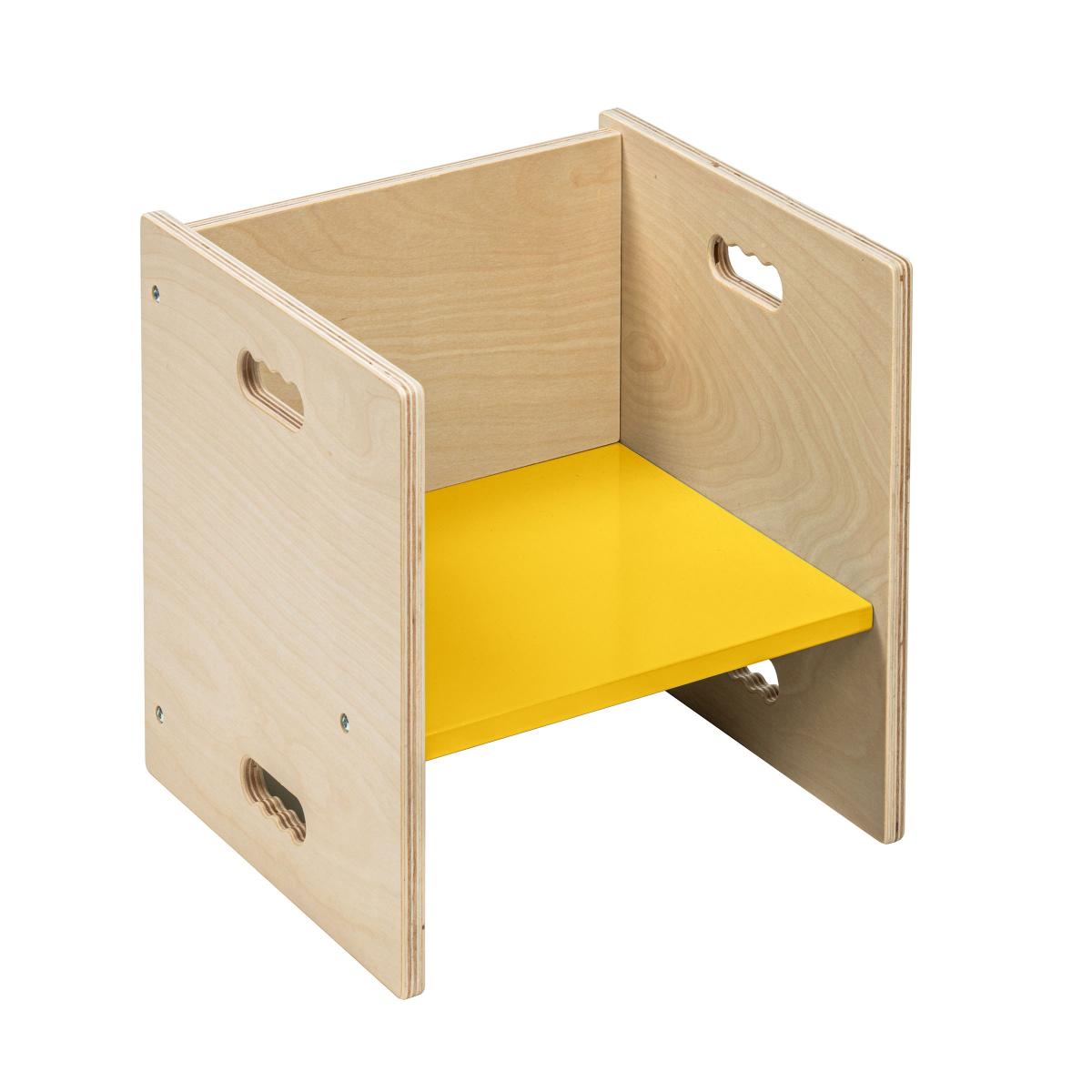 Educo Chaise cubique 33 - jaune maïs