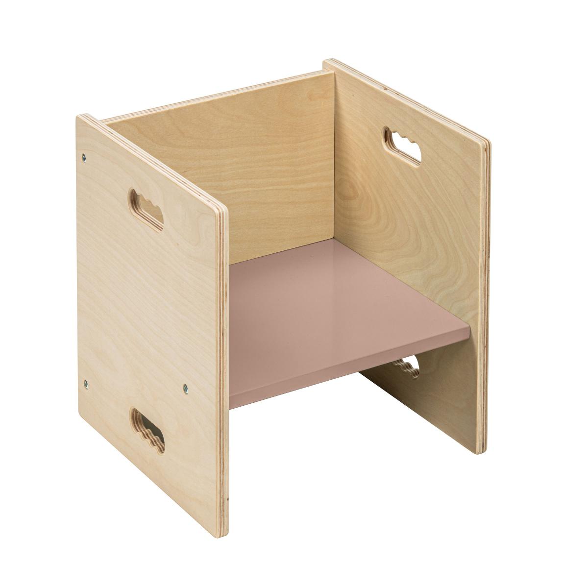 Educo Chaise cubique 33 - rose antique